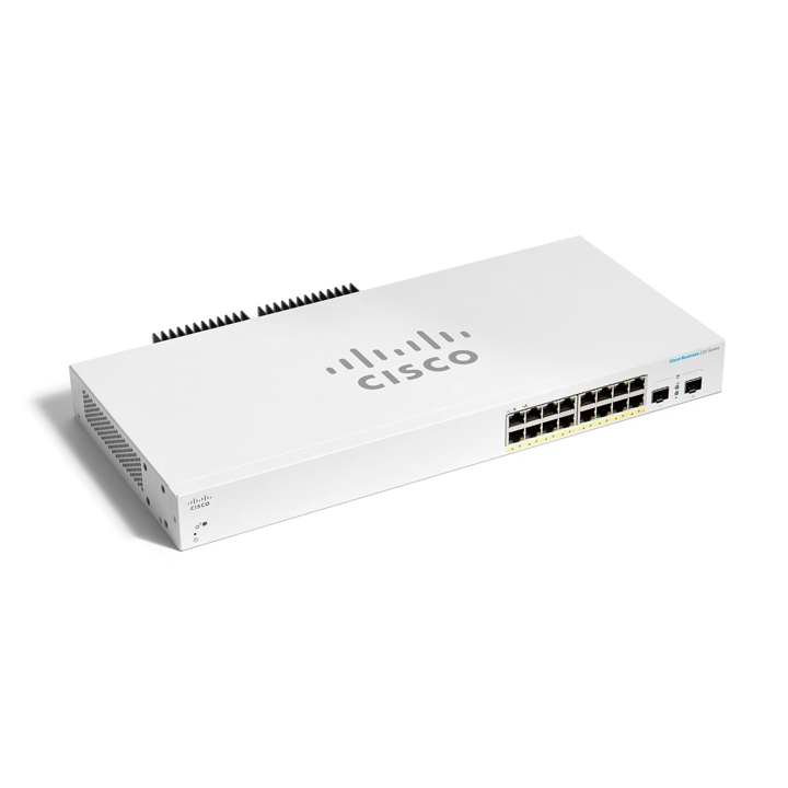 16-Port GE PoE Smart Switch CISCO CBS220-16P-2G-EU